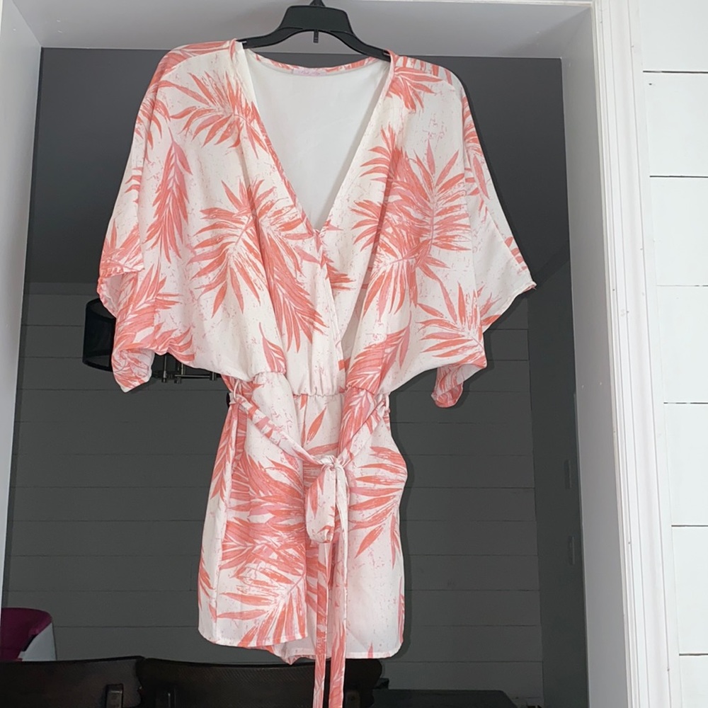 New Pink Lily Romper